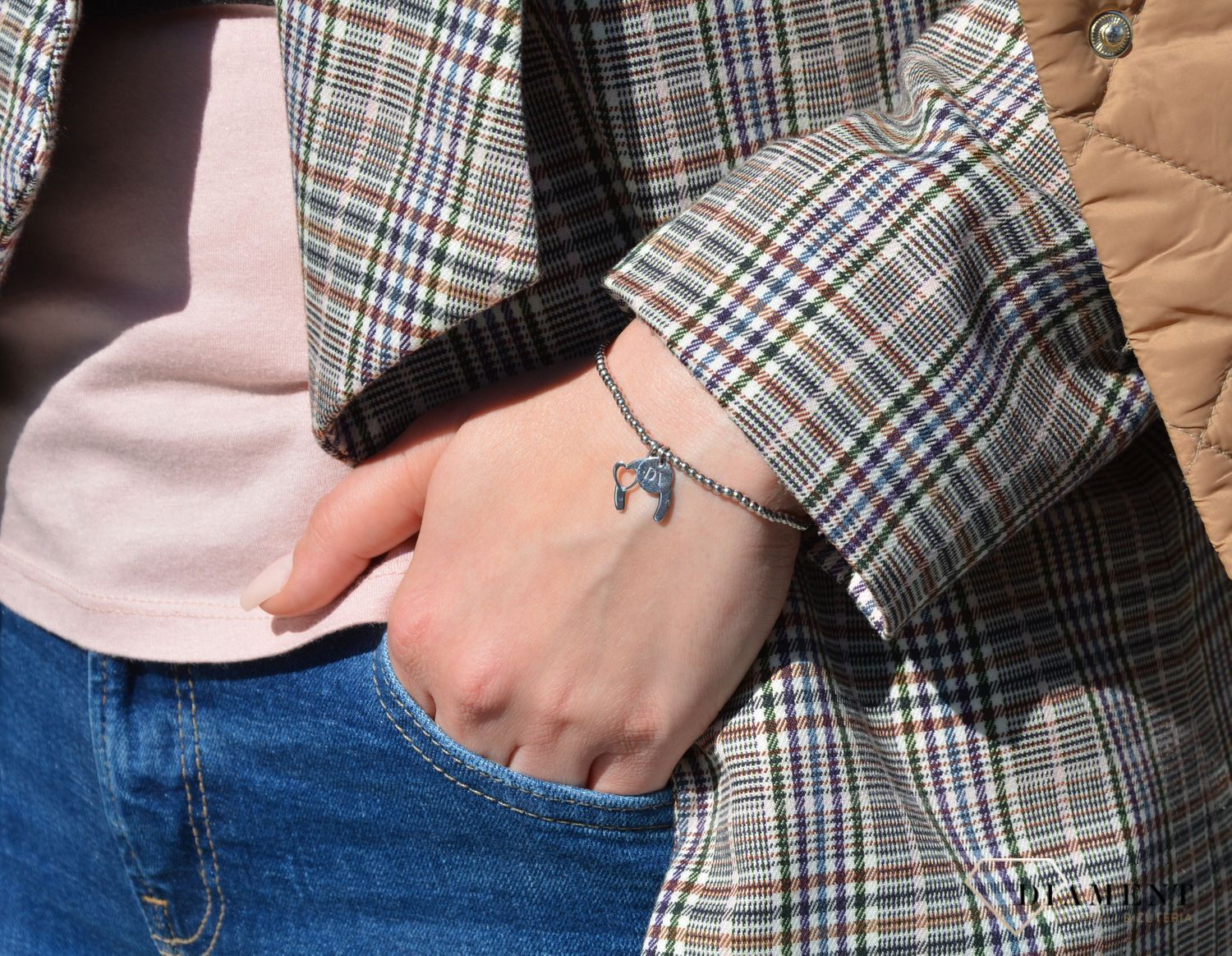 Srebrna bransoletka damska podkowa i serce srebro 925 . Srebrna bransoletka 925 z kuleczkami podkowa Dall'Acqua✓Dall’Acqua na nowo definiuje piękno i jakość biżuterii w Polsce. To biżuteria klasy premium1.jpg